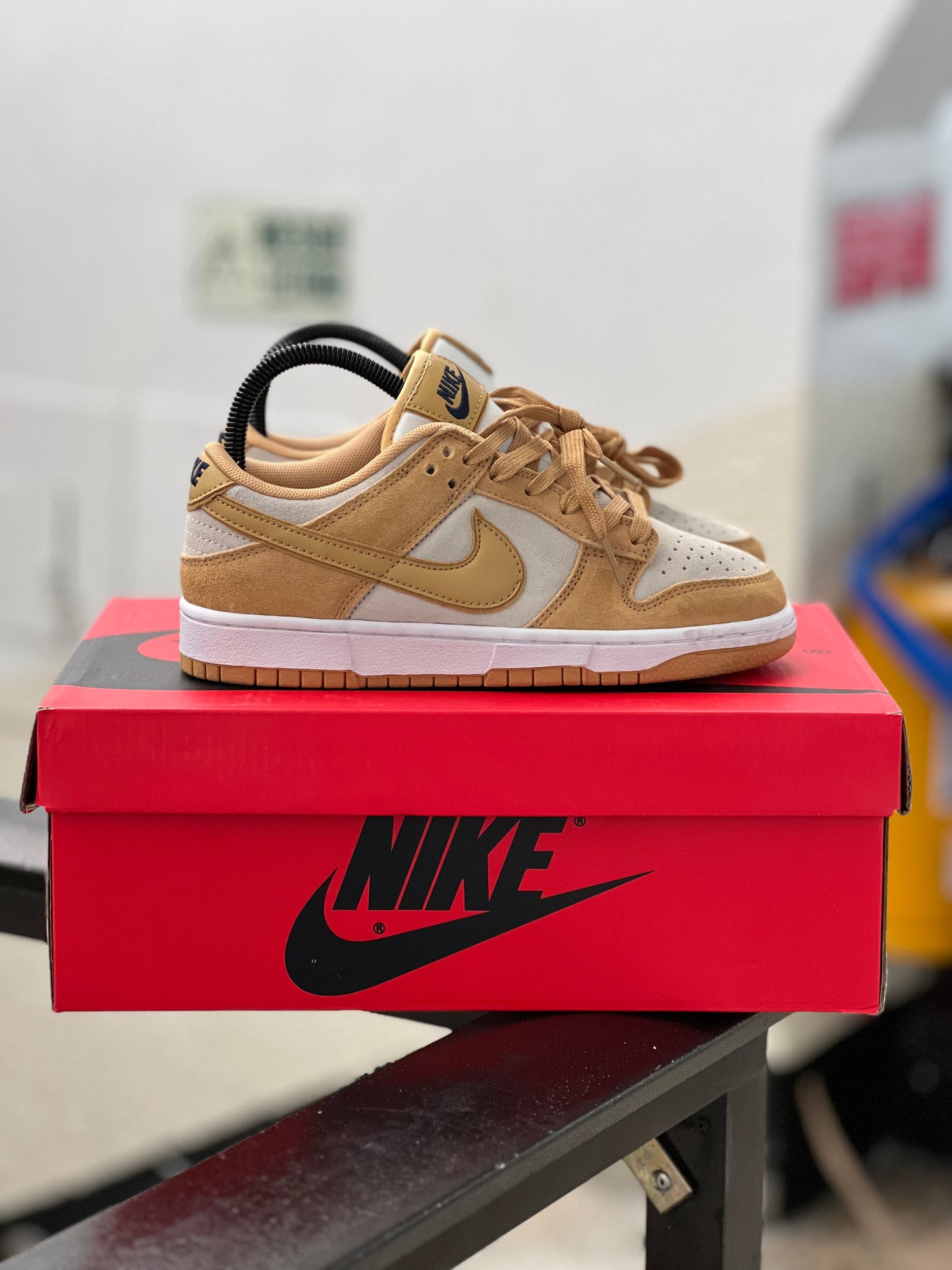 Nike Dunk Low Gold Suede