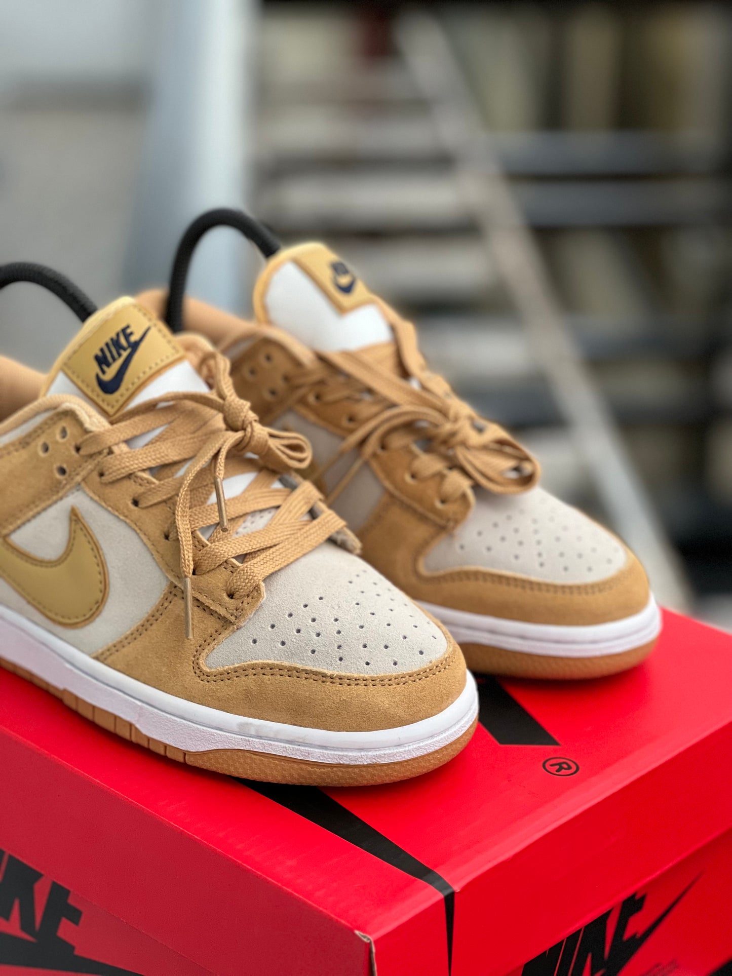 Nike Dunk Low Gold Suede