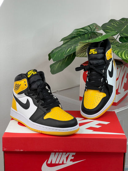 Nike Air Jordan Retro 1 Yellow Toe