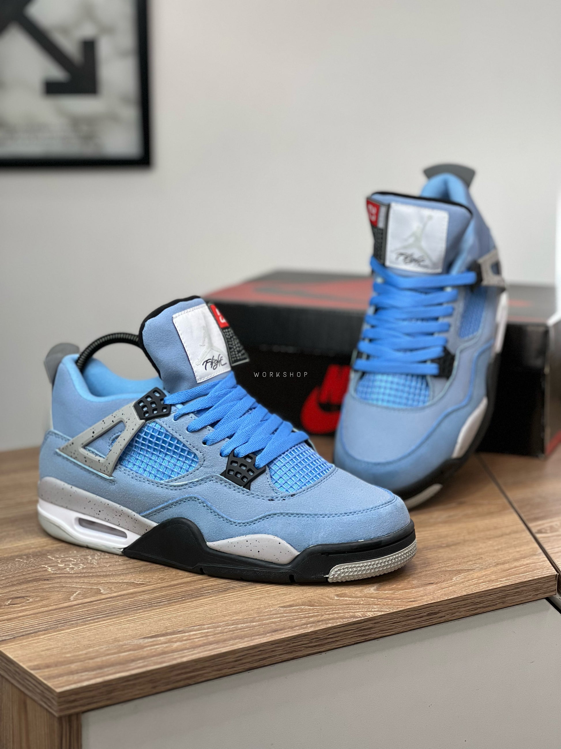 Air Jordan Retro 4  University Blue  – workshop